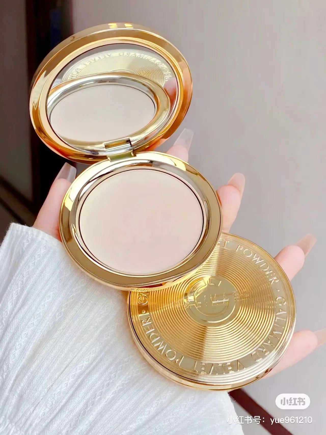 Galimard Gold Coin Pressed Powder Concealer Velvet Matte Invisible Pores Oil-Control Long-Lasting Rare Beauty Makeup Cosmetics