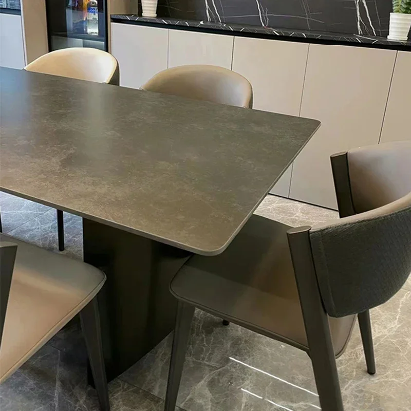 

Rectangular Dining Table Ceramic Multifunction Home Furniture Elegant Tables Reception Mesa Plegable Round Marble Sedentary