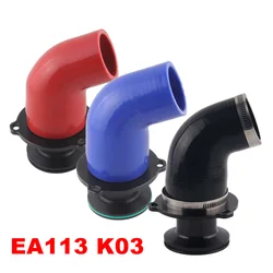 forged aluminum Turbo Outlet Muffler Delete Pipe For vw Golf audi 1.8 2.0 EA113 TFSI engine with K03 Turbo FMMD3