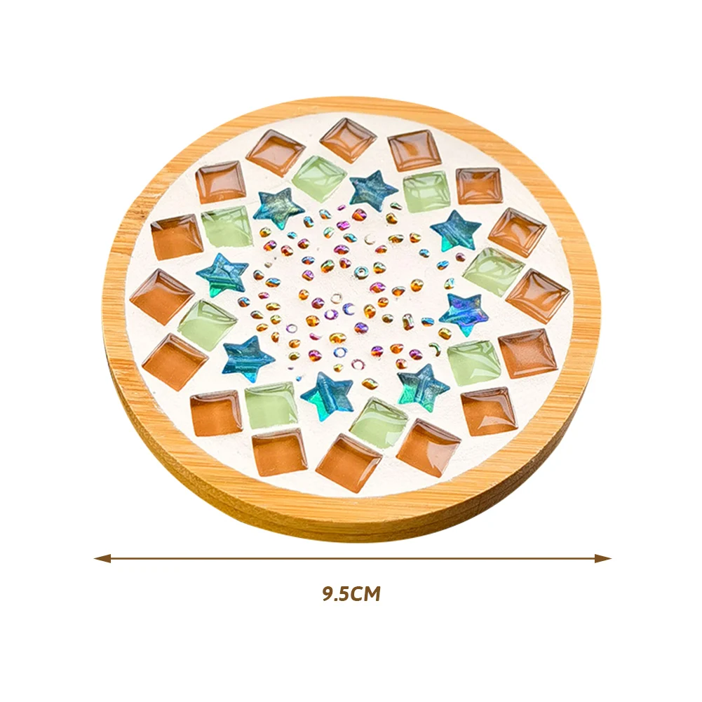 Hand-made DIY Mosaics Coaster Material Kit Multipurpose Reusable Pot Mat Desktop Protector