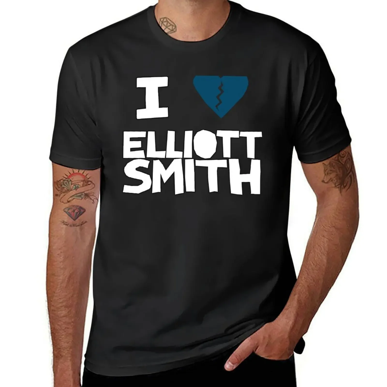 

Elliott Smith T-Shirt korean fashion kawaii clothes animal prinfor boys summer tops sweat shirts, men