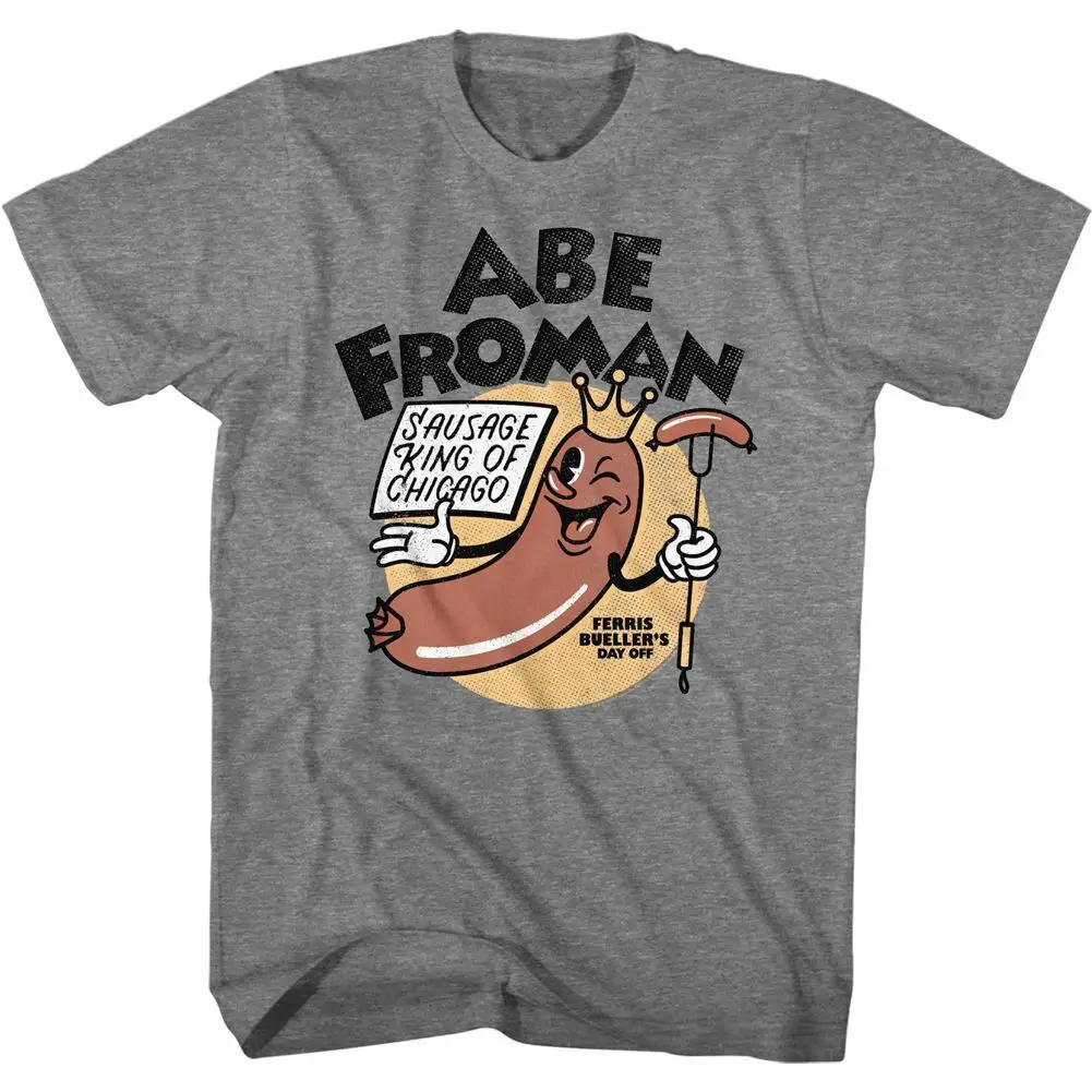 Ferris Bueller'S Day Off Abe Froman Graphite Heather Adult T Shirt