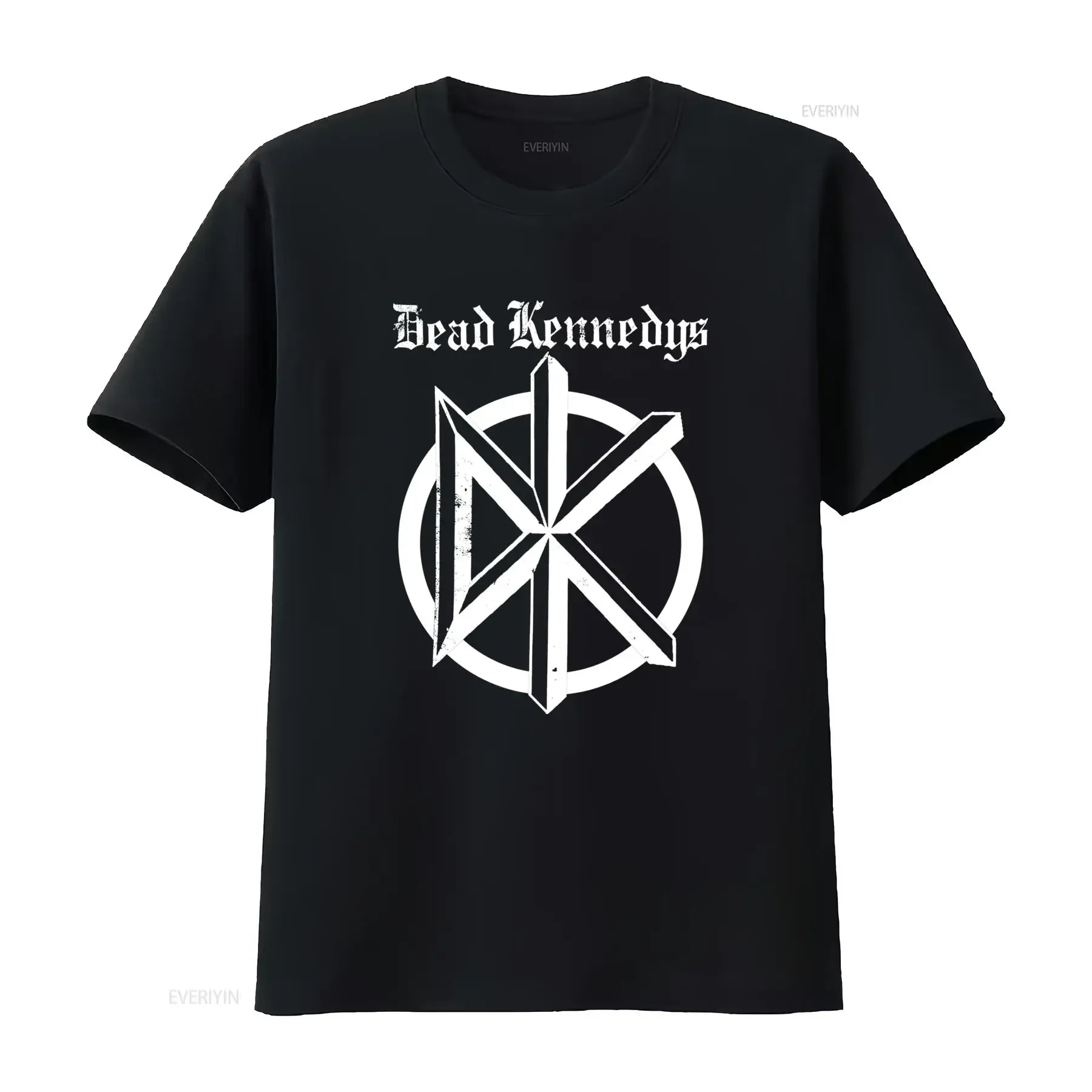 Vintage Punk Rock Dead Kennedys Band Logo Print Casual T Shirt vintage Washed Stylish Stretched fashion Soft