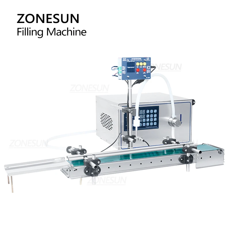 Zonesun Vloeibare Vulmachine Automatische Productielijn Magnetische Pomp Parfum Etherische Olie Flessen Flacon Buis Sap ZS-MPYT600A