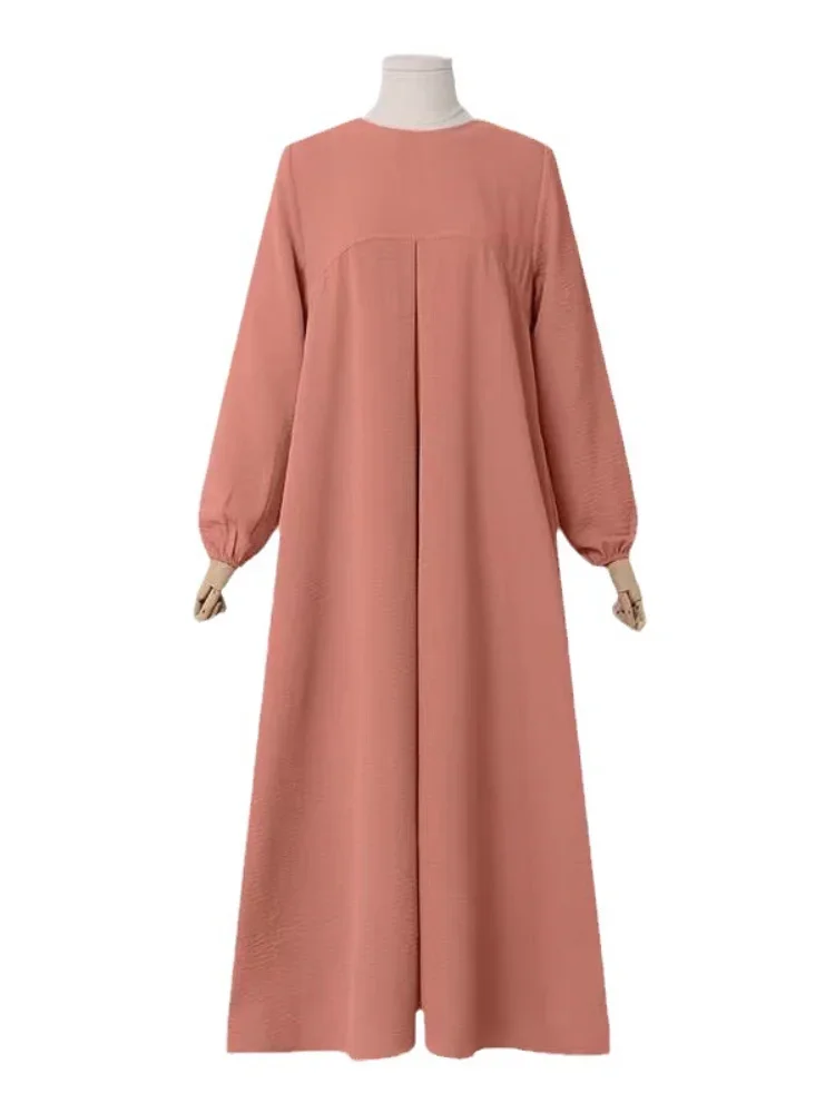 Eid Muslim dress for Women abaya Morocco Ramadan lace-up Abayas Kaftan Islam Cardigan Solid Color Dubai Arab Modest Long Robe