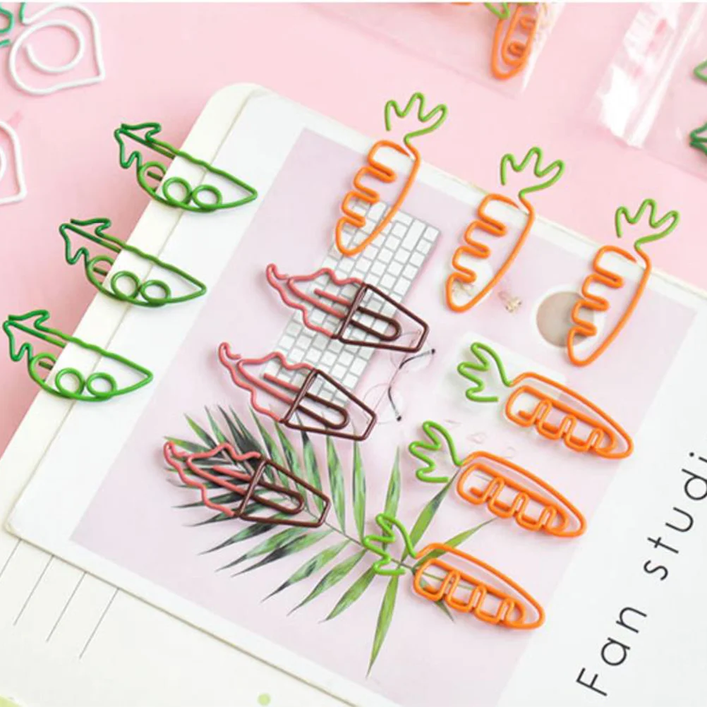 

10Pcs Ice Cream Themed Metal Note Clips Exquisite Paper Clips Bookmark Holders for Home Office School Metal Clamp