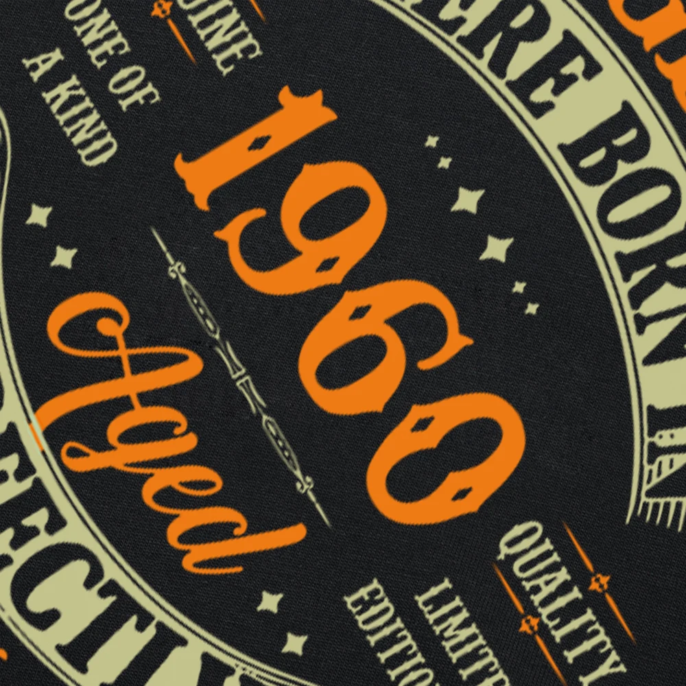 جميع الأجزاء الأصلية المصنوعة في عام 1960 تي شيرت هدية عيد ميلاد 64 تي شيرت قطني جرافيك عتيق لعيد الأب نمط فضفاض بأكمام قصيرة