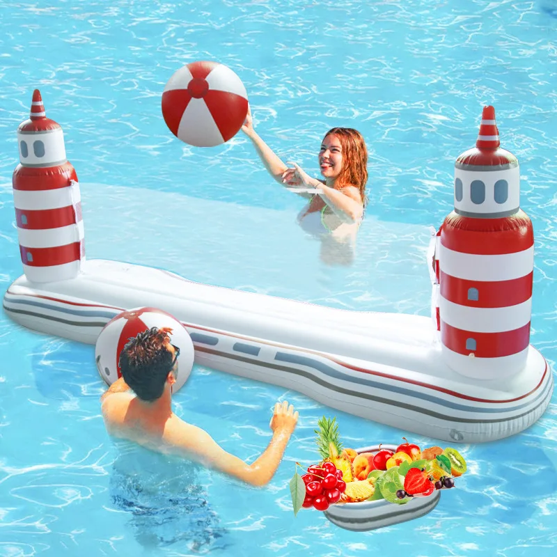 Water Inflatable PVC Volleyball Stand Basketball Stand Thickened Wear-Resistant Pool Sports Entertainment Games Volleyball