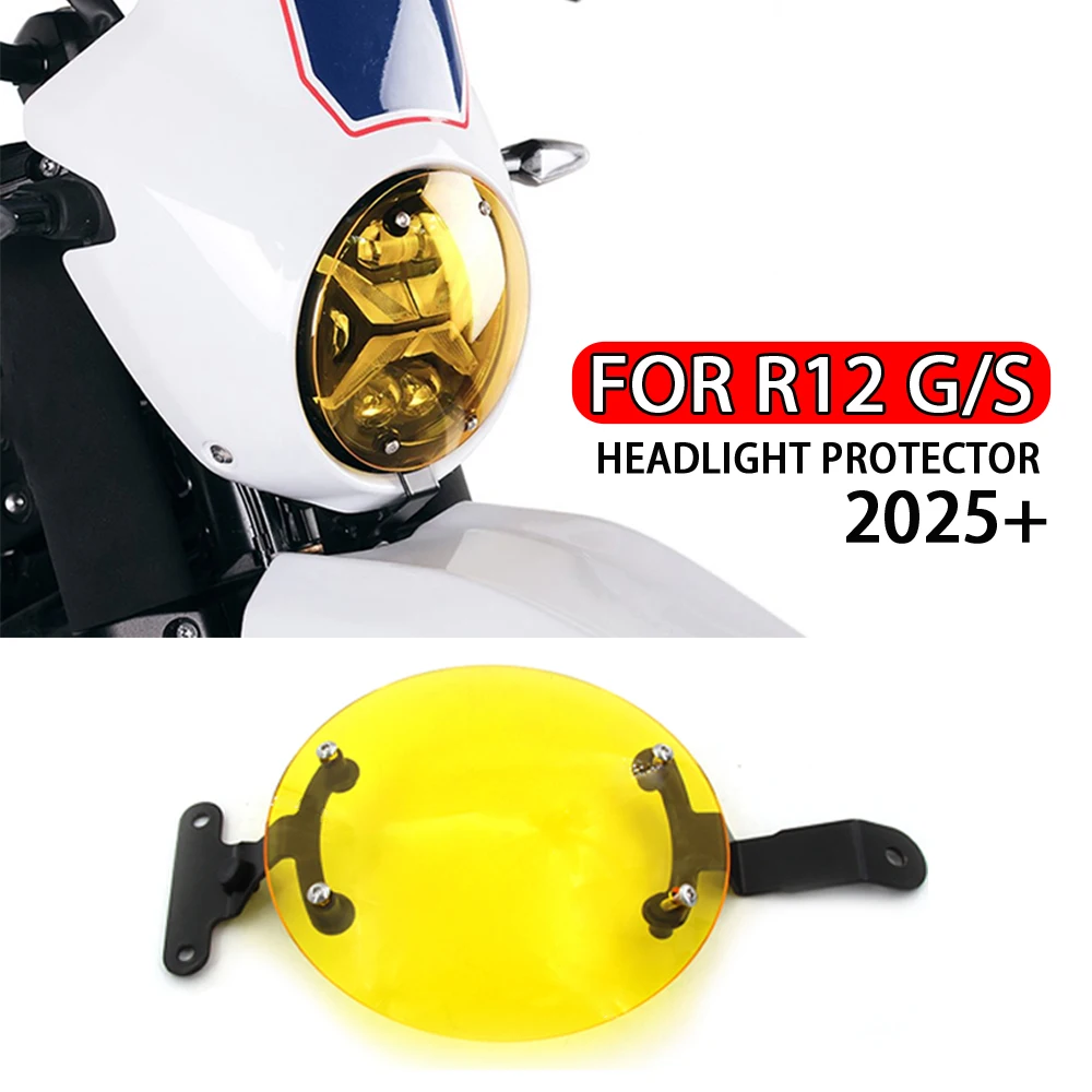 

FOR bmw R12 R12G/S R12GS 2025- Motorcycle Protection Mesh Grill Headlight Head Light Guard Protector Cover Accessory
