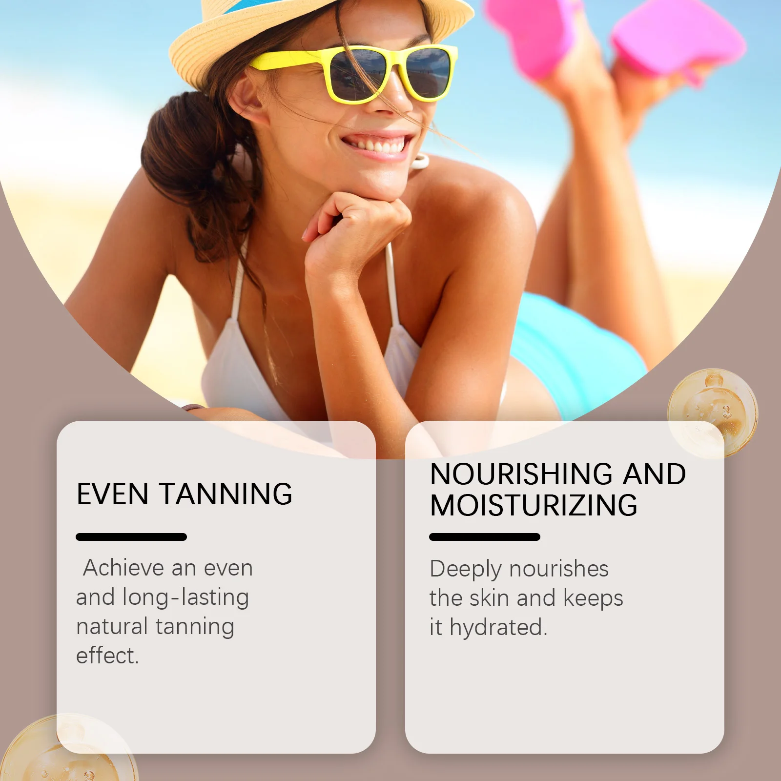 Sunless Self Tanning Mousse Lasting Natural Tanning Effect Use Evenly Nourish Skin For All Skin Types Buildable Self Tanner Foam