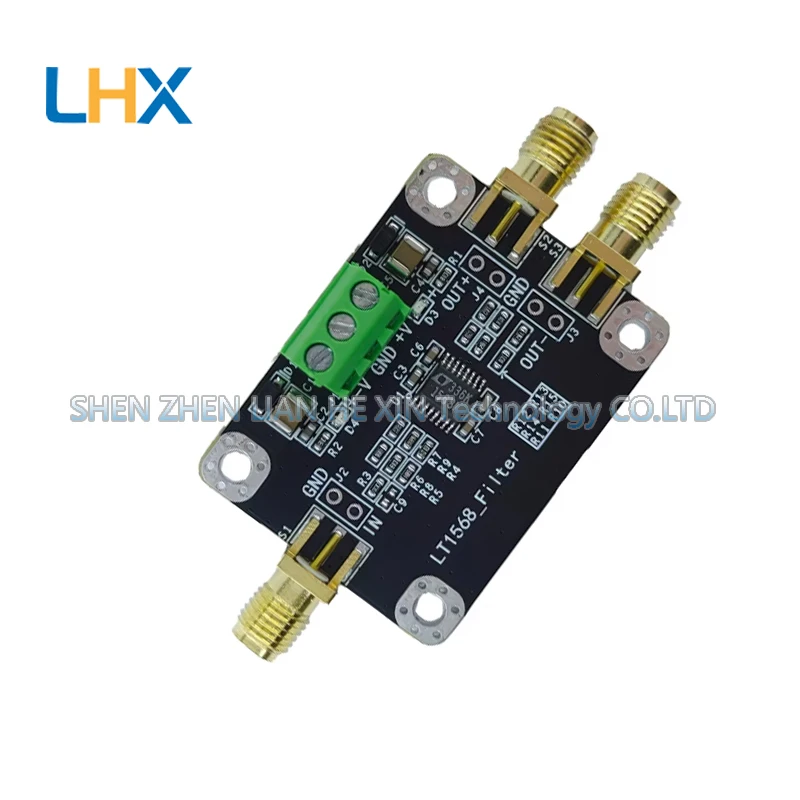 LT1568 fourthorder active lowpass filter module single ended conversion differential filter Butterworth cutoff frequency of 1MHZ
