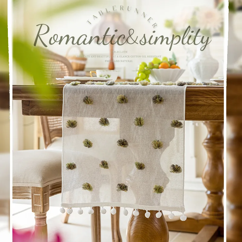 

CX new mesh table flag color ball rectangular dustproof cover wedding gauze mantle coffee table decorative cloth