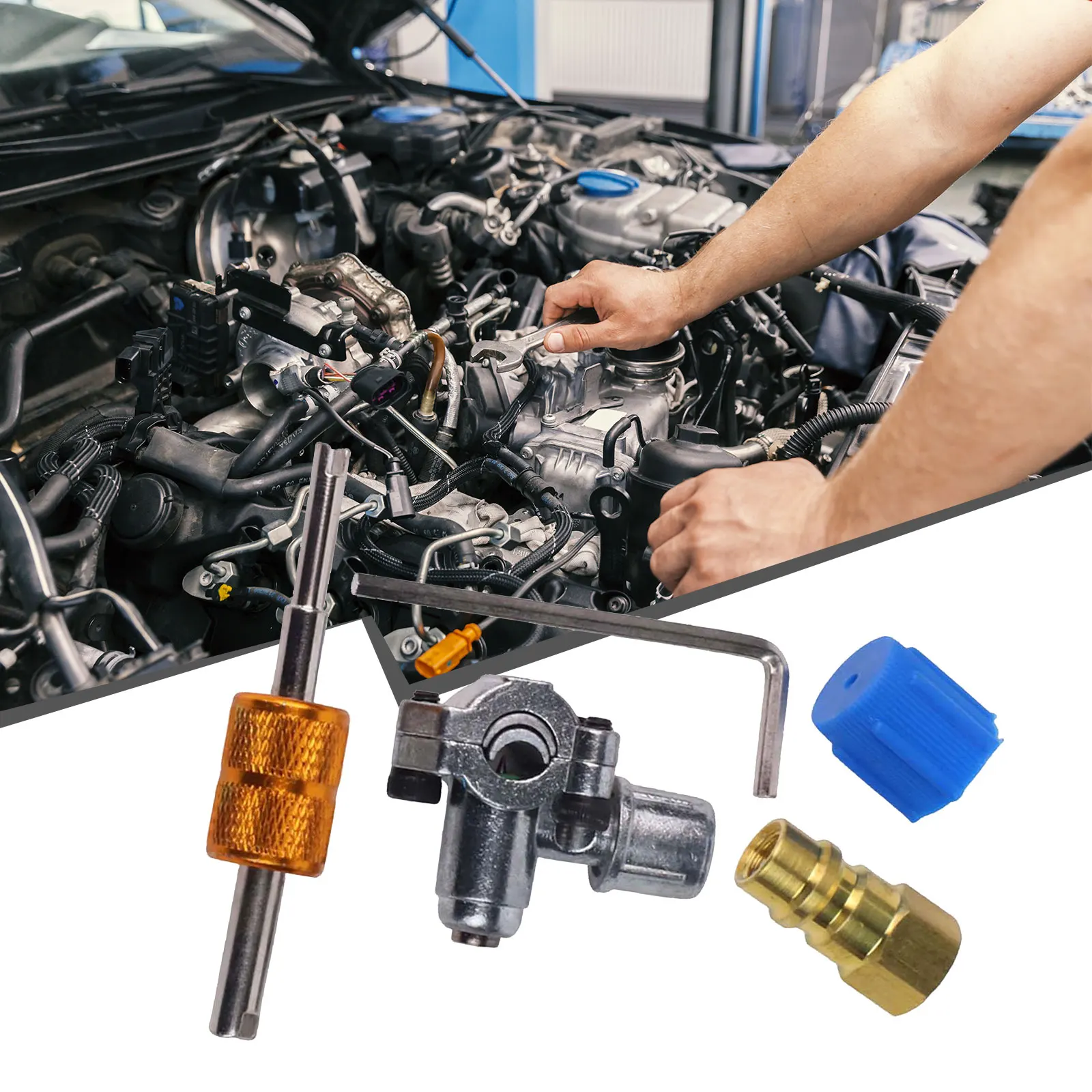 

Комплект латунных клапанов A C Модернизированный комплект клапанов Обновление системы переменного тока Комплект модернизированных клапанов для устройства Комплексные компоненты