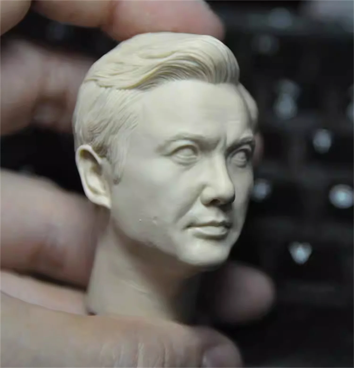1/6 Shen Teng  Head Carving  Asia Star  Head Carving Model Head Sculpt  Actor   fit 12''TBl  Action Figure