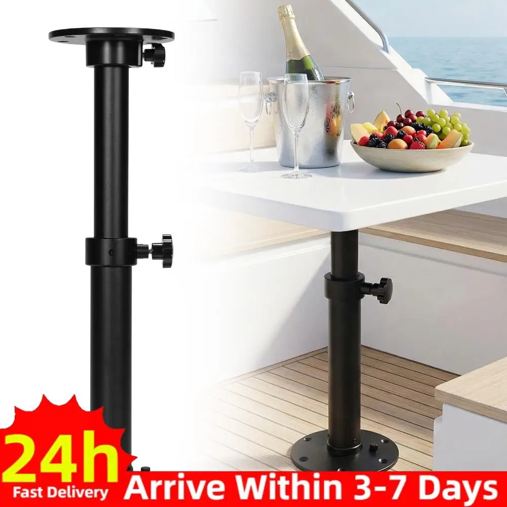 

Aluminum Alloy Stand Base One-Leg Lifting System Removable Lifting Table Legs 27.5In for Boat Yacht Motorhome Caravan
