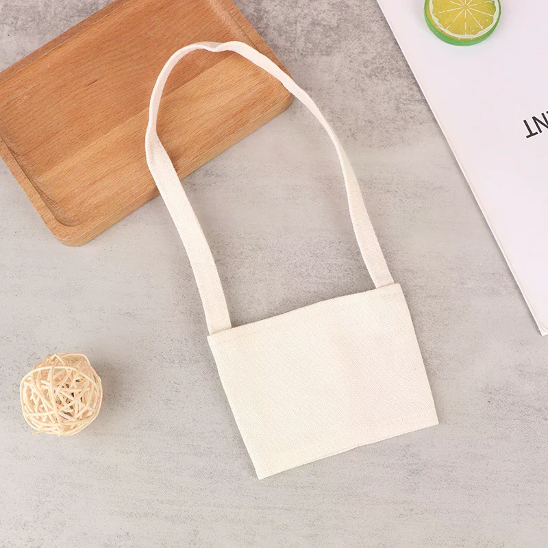 1 pièce Sacs de transport portables pour tasses et boissons, sacs en toile écologiques pour thé au lait, accessoires pour tasses