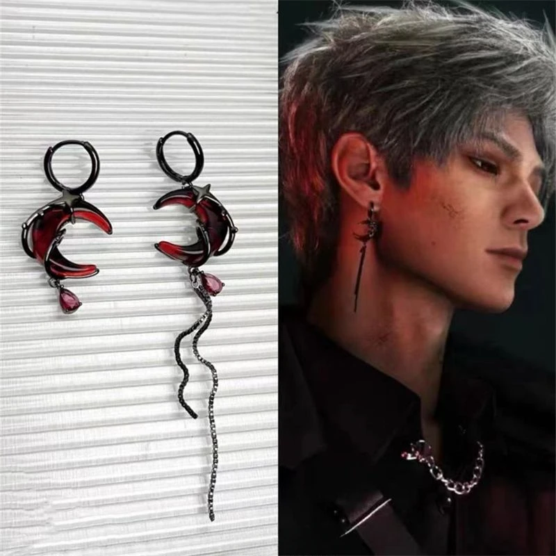 Liefde en Deepspace Sylus Creatief spel Perifere karakter oorbellen Vakantiecadeau Gepersonaliseerde cartoon tweedimensionale oorbellen