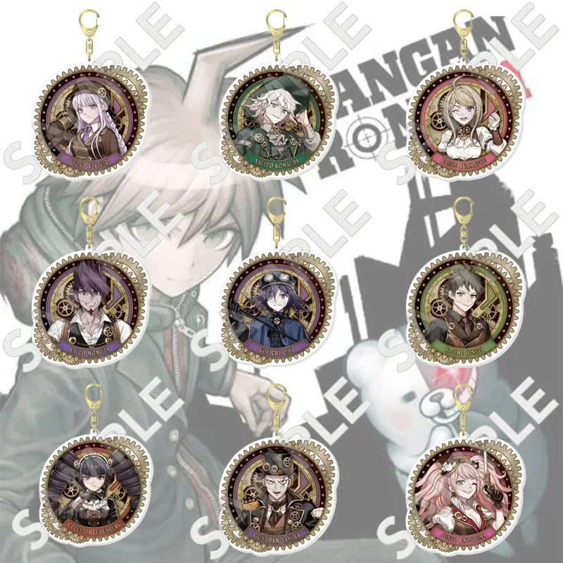 Danganronpa Creative Acrylic Keychain Cartoon Character Keyring Bag Hanging Charm Decor Gift Ornament Birthday