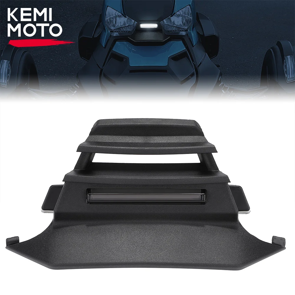 KEMIMOTO Front Center Fairing with Accent Light Compatible with Can-Am Ryker Models Replace #705013110