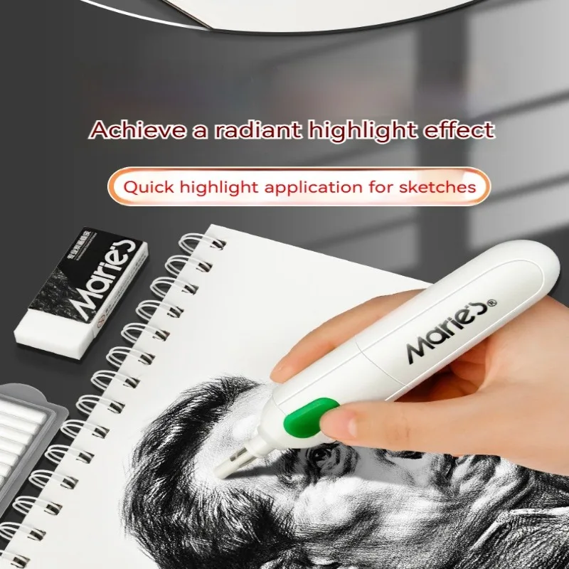 مجموعة ممحاة كهربائية مع عبوات دوارة أوتوماتيكية للمسح السريع واللوازم المدرسية للرسم والمراجعة (البطارية غير متضمنة) #3