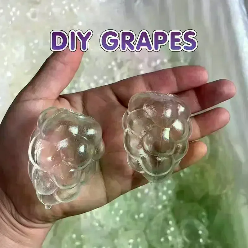 Novelty Shell Grape Empty Squeeze Toy Fidget Slow Rebound Stress Relief Squeeze Doll Office Anxiety Relief Vent For Kids Adults