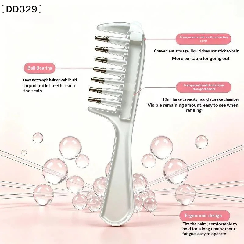 Scalp Liquid Applicator Comb Precise Dispensing Anti Hair Snagging Scalp Massage For Daily Care Hair Growth Home Travel〔DD329〕