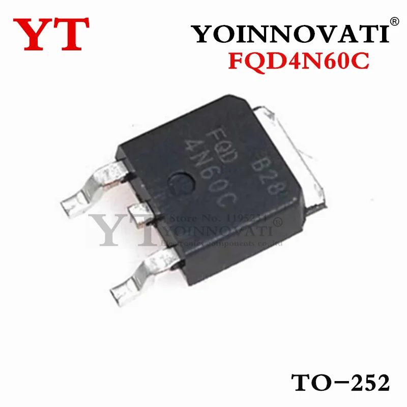 10pcs/lot FQD4N60C 4A 600V 4N60