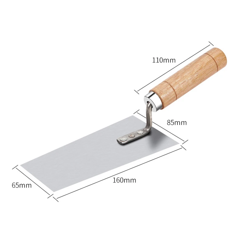 Tooth Trowel Stainlesss Steel Blade Wall Plaster Tiling Floor Tile Shovel Construction Concrete Spatula Tool