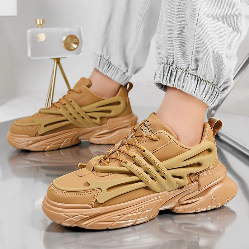 

2026 New Style Fashion Dad Shoes for Men, All‑Match Anti‑Slip Wearable Running Shoes, Casual Thick Bottom Sports Footwear