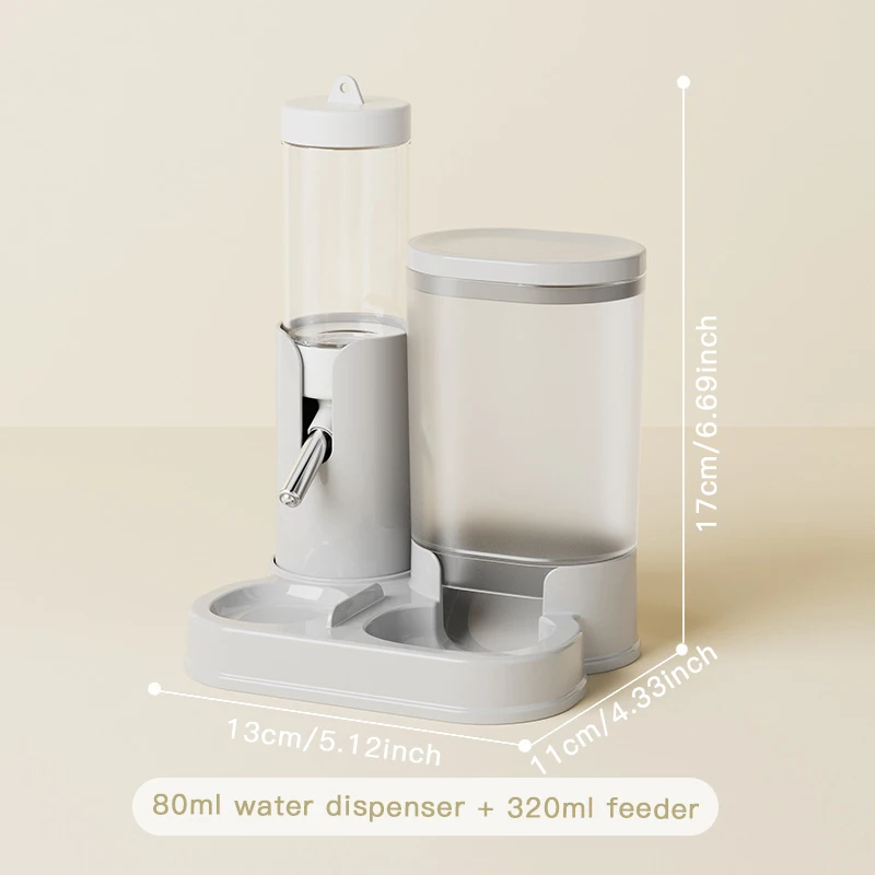 Auto Feeder And Waterer Two-in-One for Hamsters Guinea Pigs Chinchillas - Rolling Ball Water Bottle Integrated Feeding Tool view 6