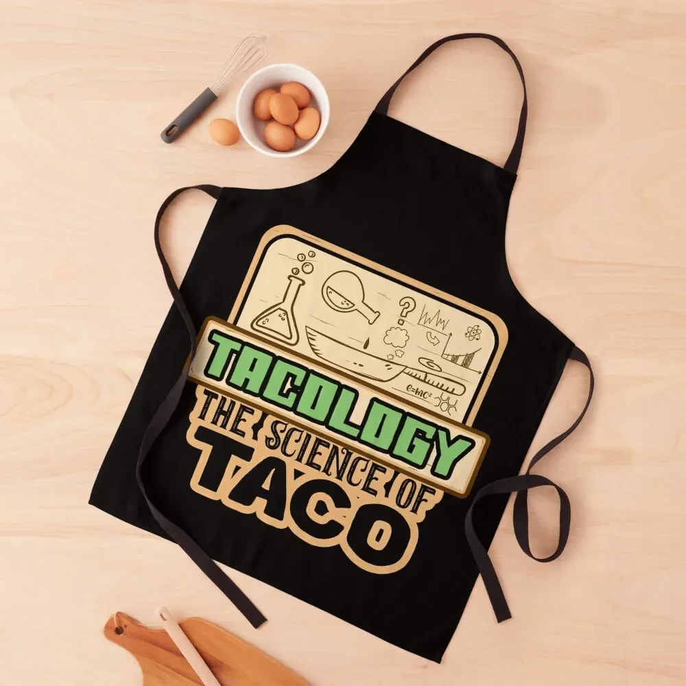 

Tacology : The Science Of Taco Apron Chef Uniform For Men kitchen girl waterproof for women Apron