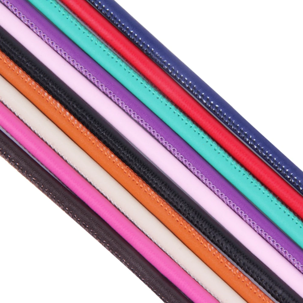 3/4/5/6mm 2meters Colorful Sheepskin Leather Strap Findings Leather Cord String Rope For DIY Necklace Bracelet Making