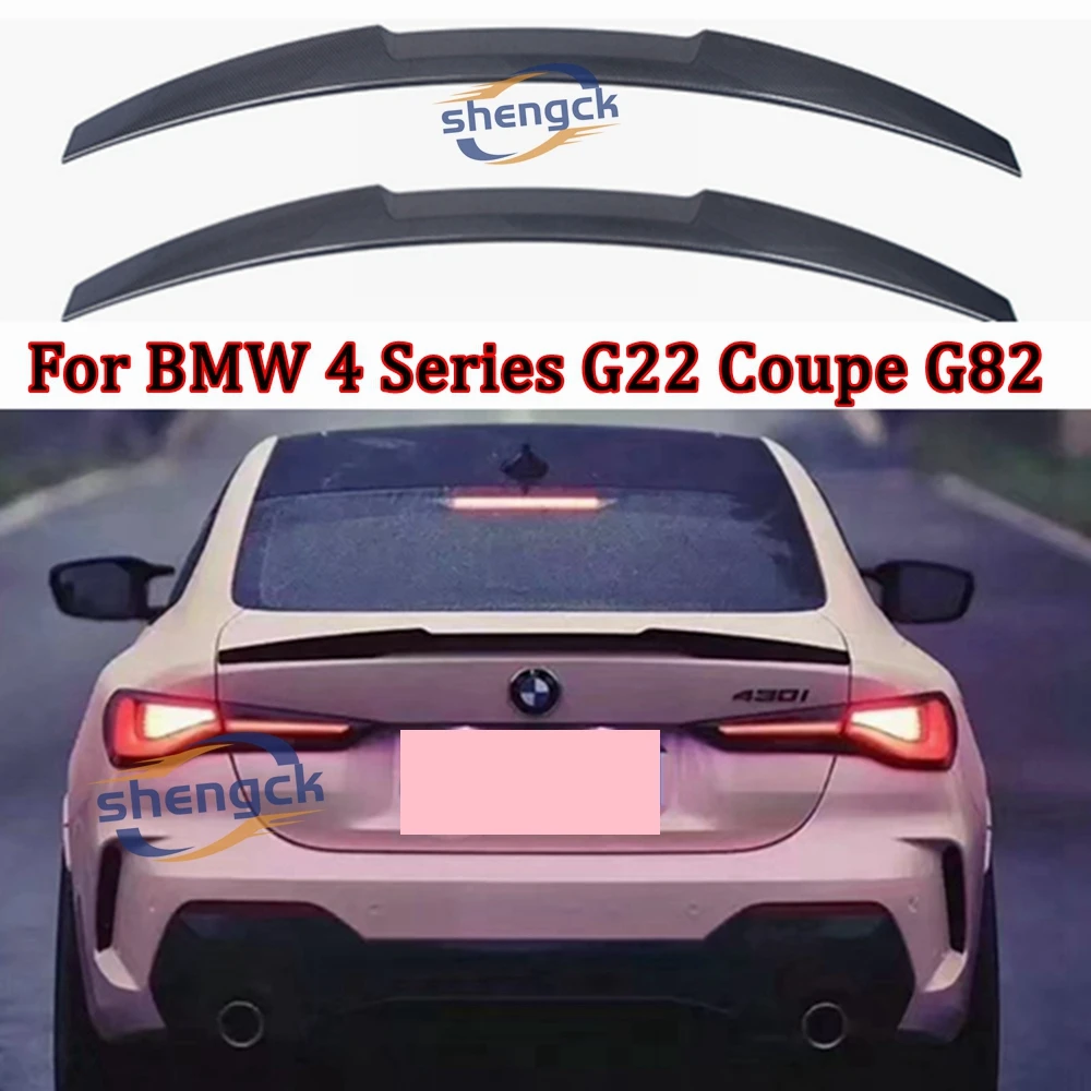 

For BMW 4 Series G22 Coupe&M4 G82 M4 Style Carbon fiber Rear Spoiler Trunk wing 2020-2024 Forged carbon