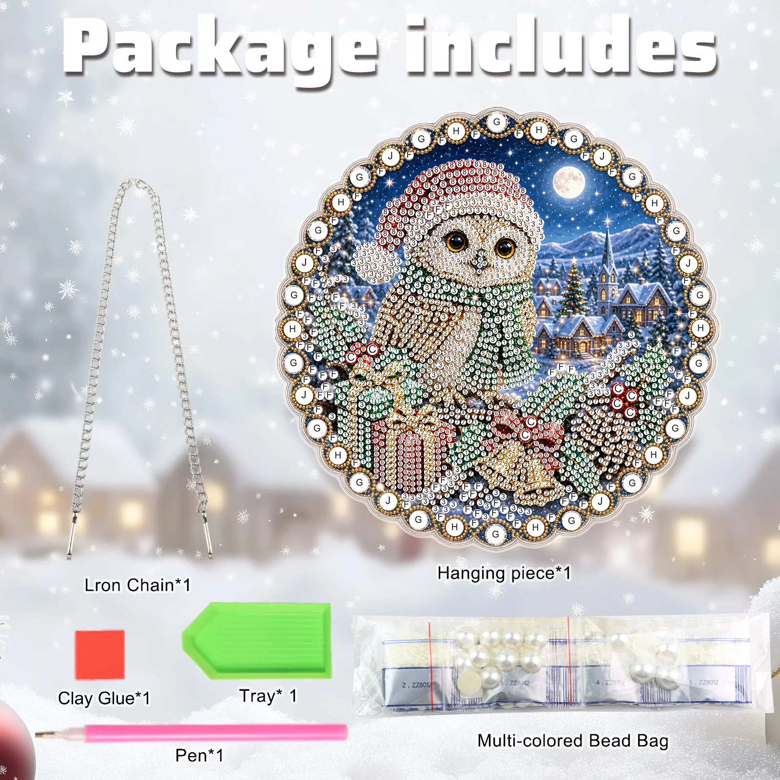 Christmas Pearl Diamond Painti - Art Craft For Christmas ulasan dan harga