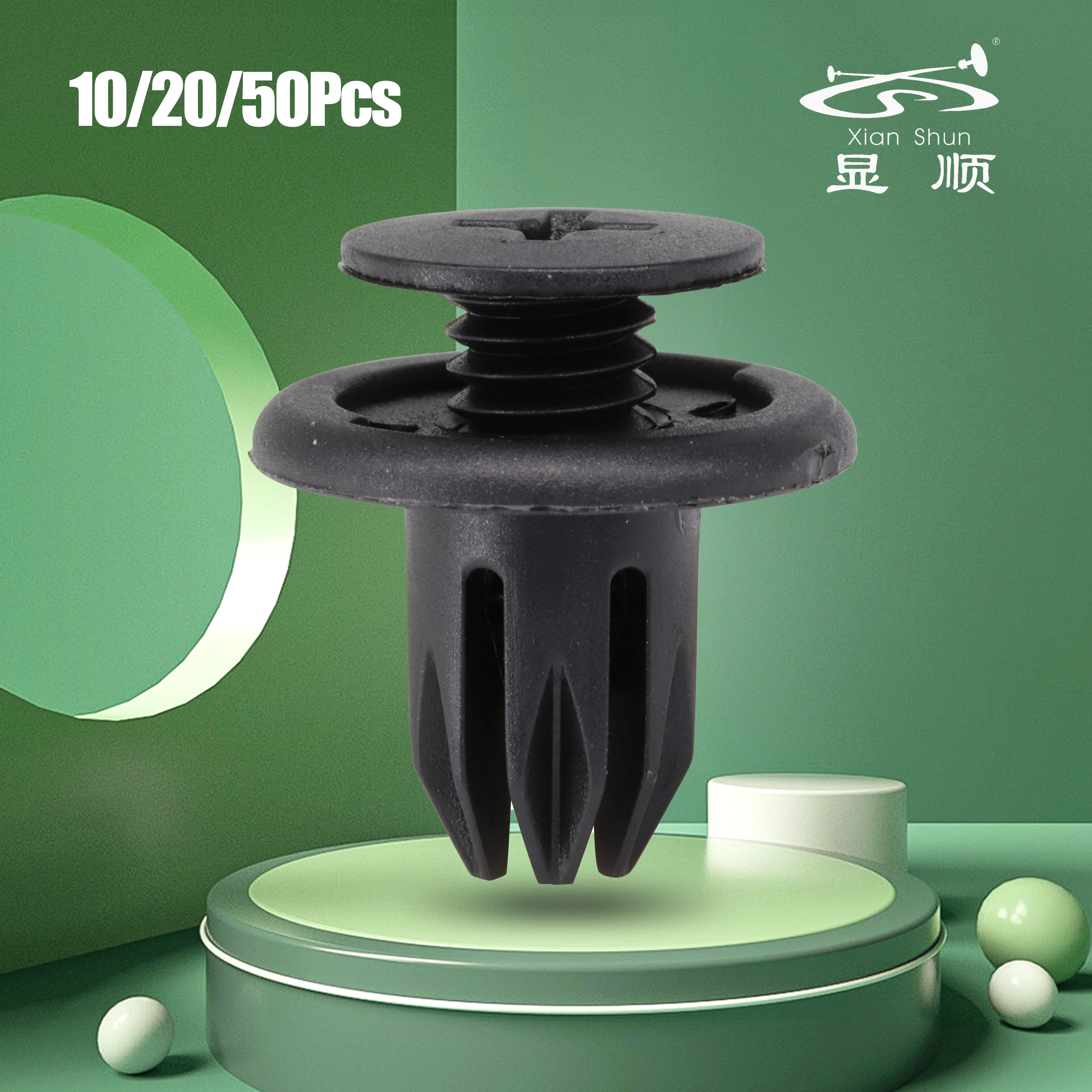 

10/20/50Pcs Black PA Front Bumper Interior Replacement Parts Car Clips 91503SP0003 57728AC060 94530623 07130702966 C2Z13503