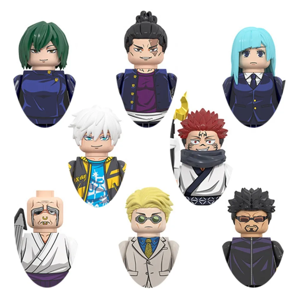 

Jujutsu Kaisen Building Blocks Satoru Gojo Nanami Kento Ryomen Sukuna Anime Figures Bricks Dolls Models Toys Kids Favorite Gifts