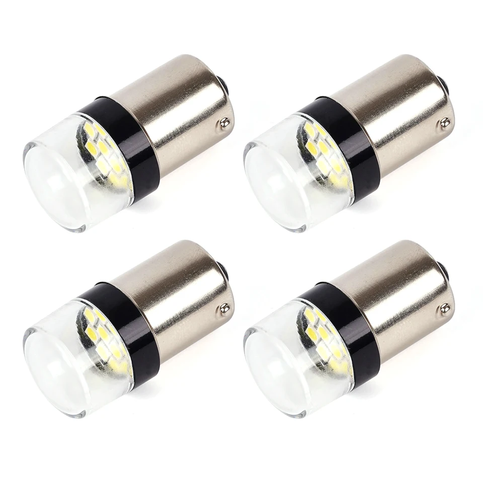 4Pcs 2022 New P21/5w Led 1157 Bay15d Car Lamp Ba15s 1156 P21w Bulb Clear Lens Auto Turn Signal 12v Drop Shipping Supported