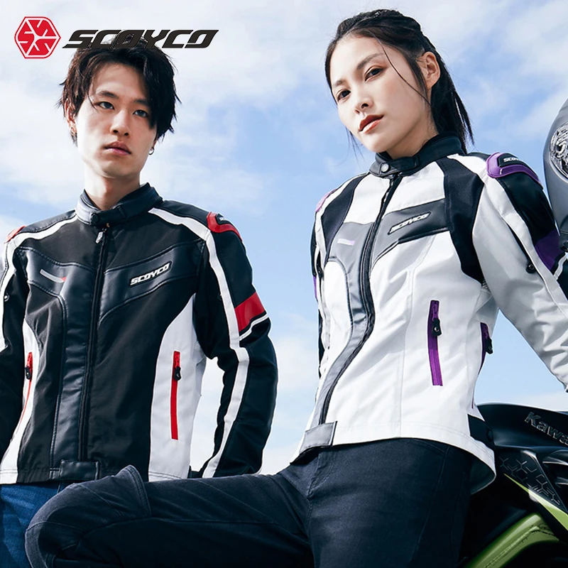 

Scoyco Spring Summer Motorcycle Riding Suit JK152 PU Material Breathable Wear-Resistant Slim Jacket Couple Models