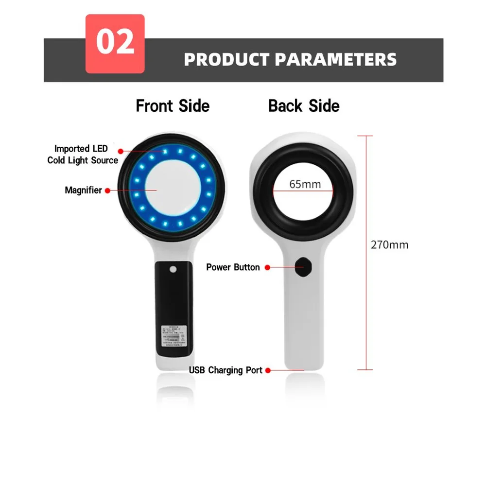 Skin Detection Analyzer Household Blue Light Detection