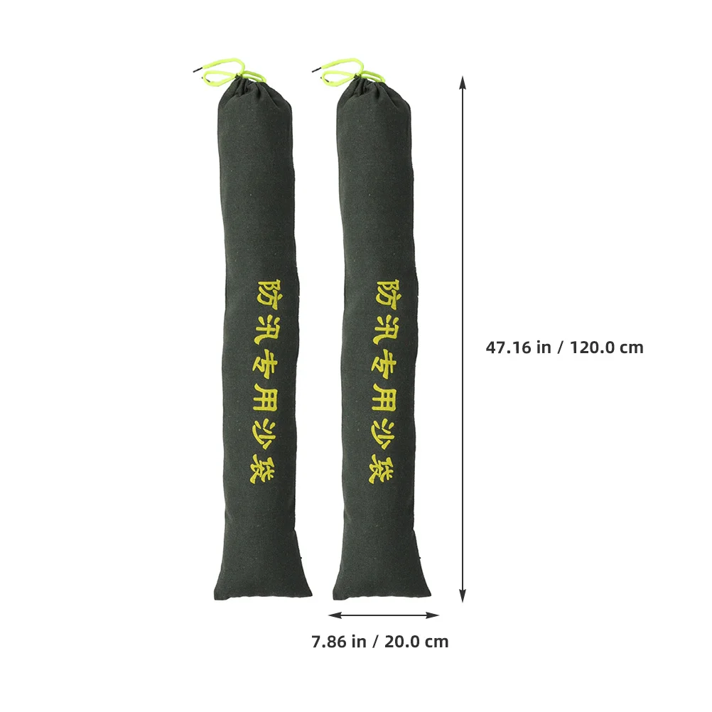 2Pcs Flooding Sandbags Heavy Duty Anti Flood Sandbags Durable Canvas Water Barrier Flood Prevention Barrier for Door Home