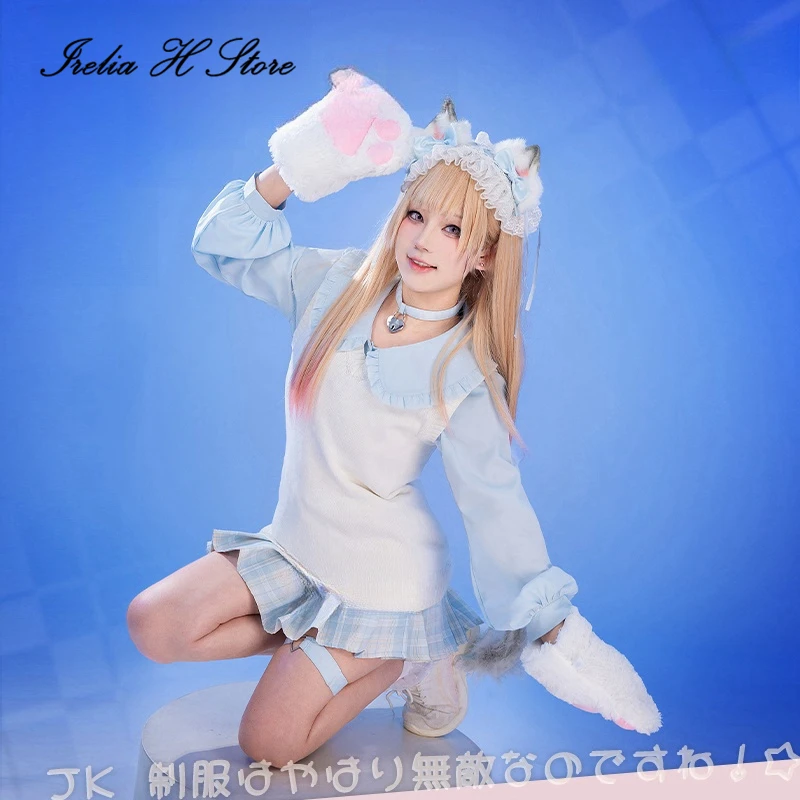 Irelia H Store Anime My Dress-Up Darling Kitagawa Marin Cosplay Costume Kitagawa Marin Siamese Cat pajamas Dress