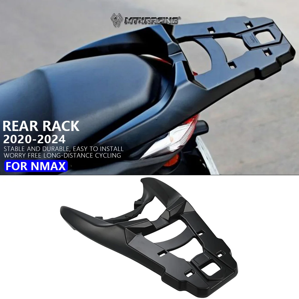 

Для YAMAHA NMAX 2020-2024 мотоциклетный багажник, верхняя коробка, держатель для верхнего чехла, кронштейн для полки, задняя багажная полка, аксессуары