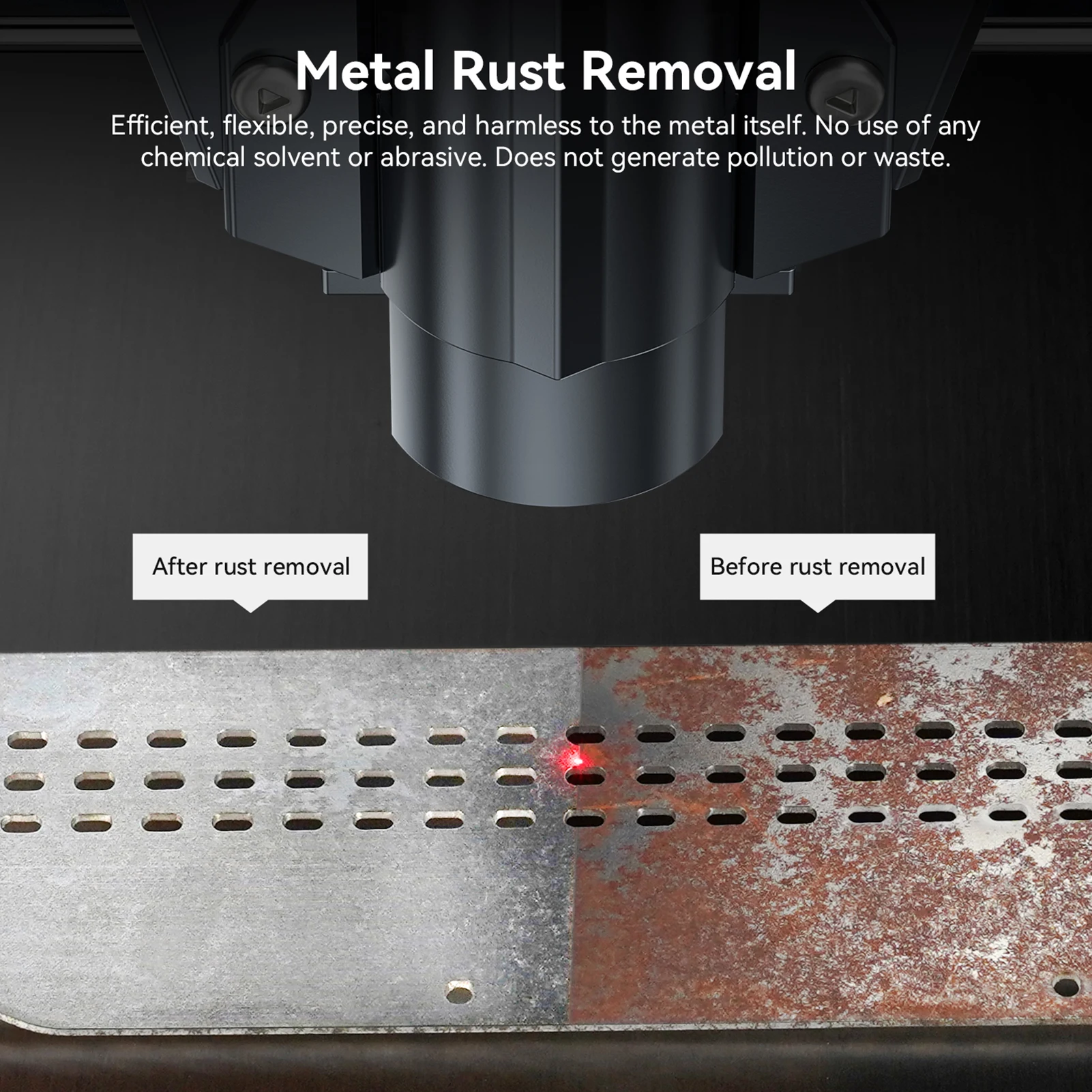 Modul Laser ATOMSTACK MR20 20W 1064nm Serat Inframerah dengan Titik Ultra-halus, Fokus Ganda Cahaya Merah Cepat, Mendukung Pemotongan Mendalam