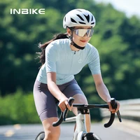 INBIKE-Camiseta de ciclismo para mujer, ropa de Color sólido con bolsillos, de secado rápido, para verano