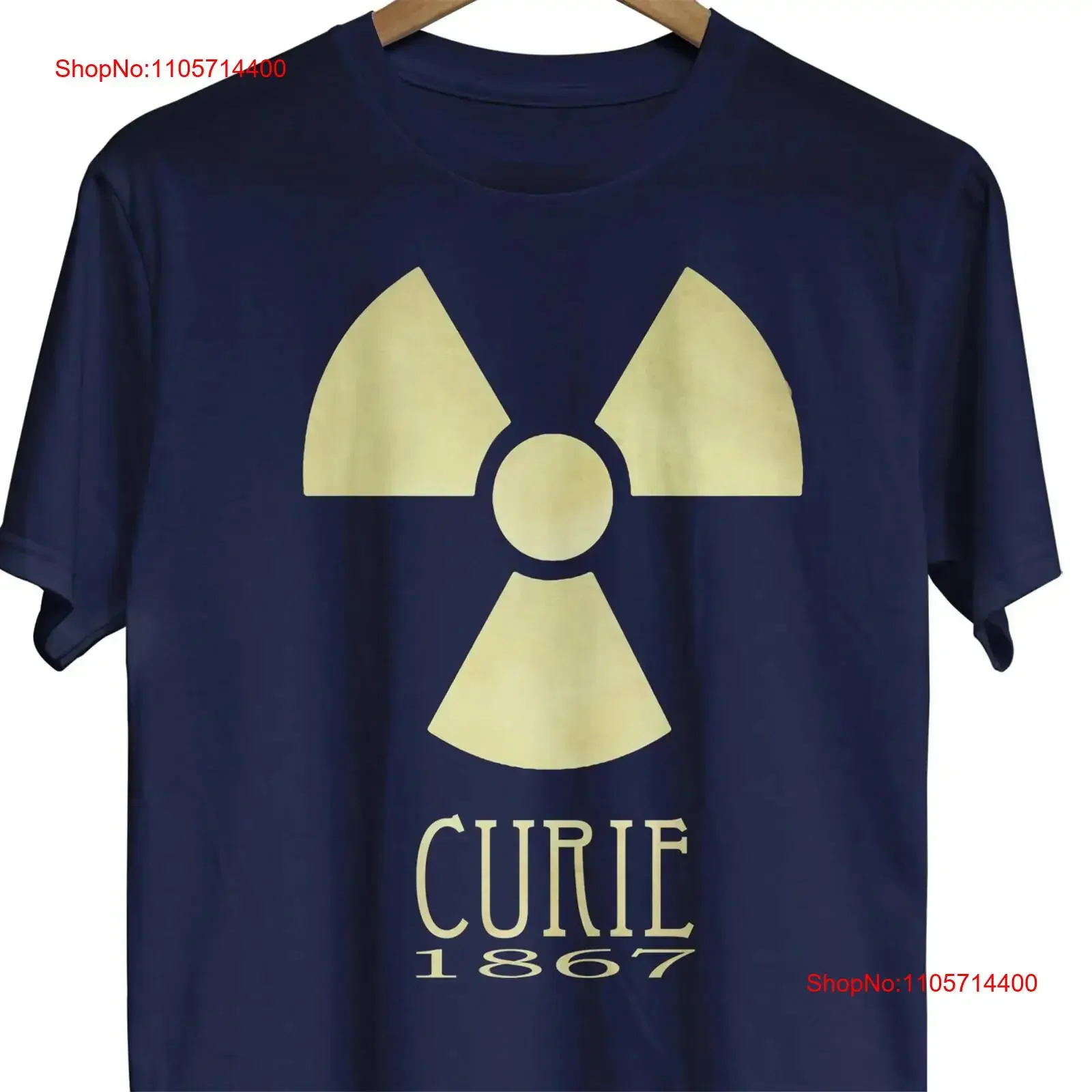 Marie Curie T Shirt Radioactive Symbol Radiation Science Physics Women In Chemistry Teacher Geek vintage Washed