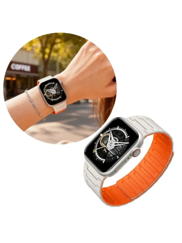 

31BA Convenient Fastener Silicone Watch Band System Comfortable Active Wearc for Watch