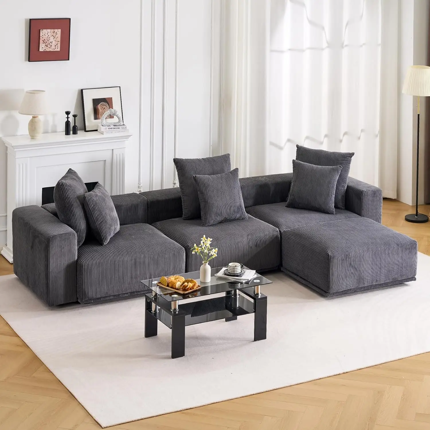 Cloud Couch Modular Sectional Sofa,132.68