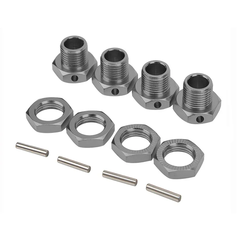 Metals Wheel Hex Driver 17MM Aluminum Alloy Wheel Hex Coupler Upgrade Accessories Parts Kit for 1/8 HSP RC Crawler Car Parts