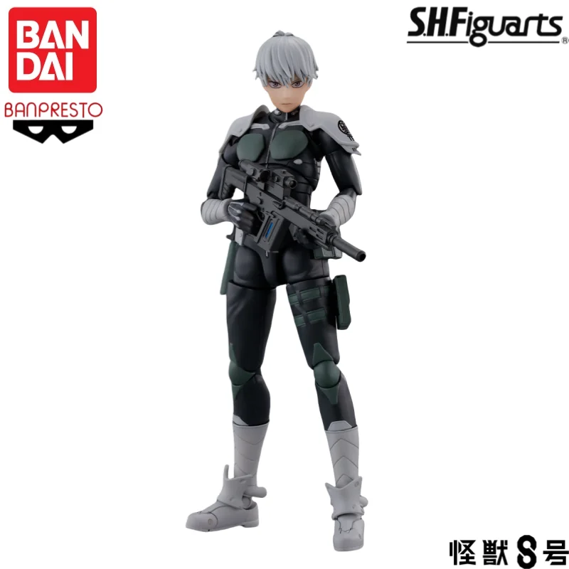 

In Stock Original Bandai Banpresto Kaiju No. 8 Reno Ichikawa S H Figuarts Anime Characters Garage Statue Collectible Ornaments