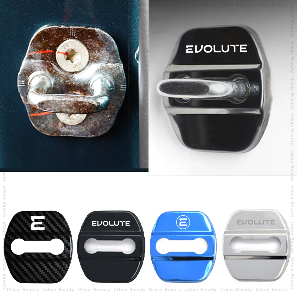 Car Door Lock Cover Auto Emblems Case for Evolute i-Jet i-Joy i-Pro i-Sky i-Space i-Van Car Styling Automotive Accessories